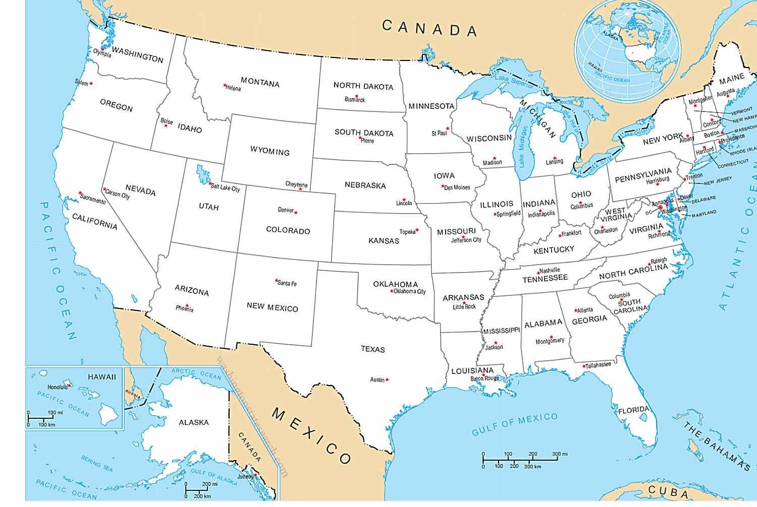 Alle 50 Staaten Map Karte Von Allen 50 Staaten Nordamerika Und Sudamerika