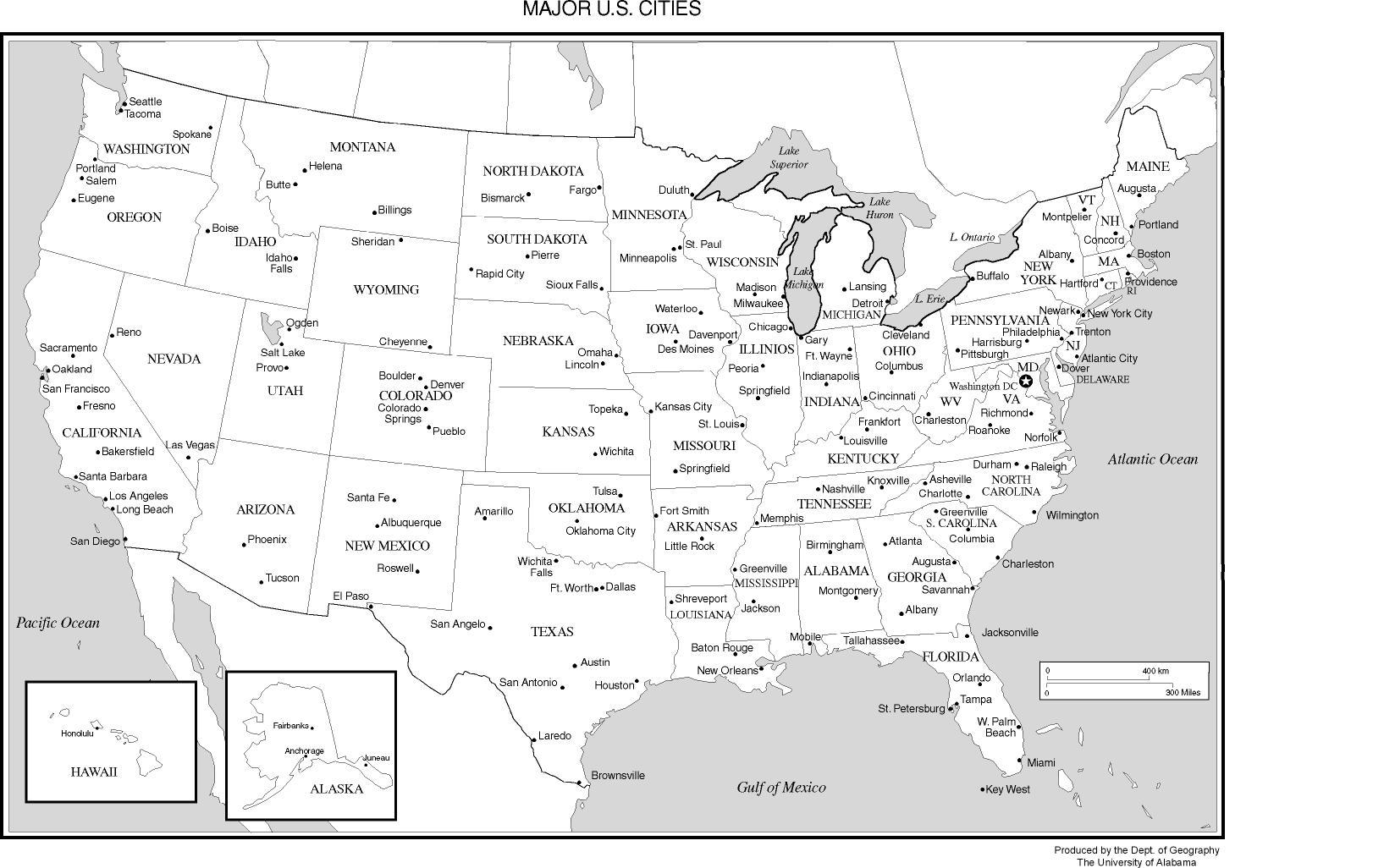 Karte Der Usa Grossstadte Usa Grosse Stadte Karte Nordamerika Und Sudamerika