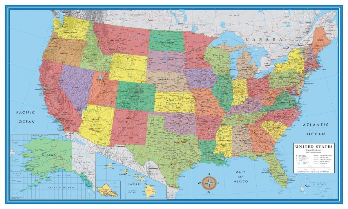 die US-Karte