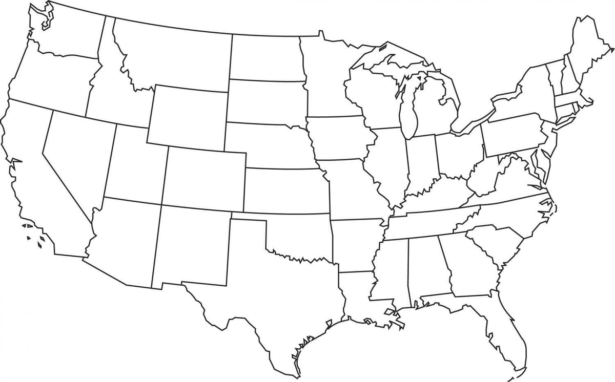 große US-Karte