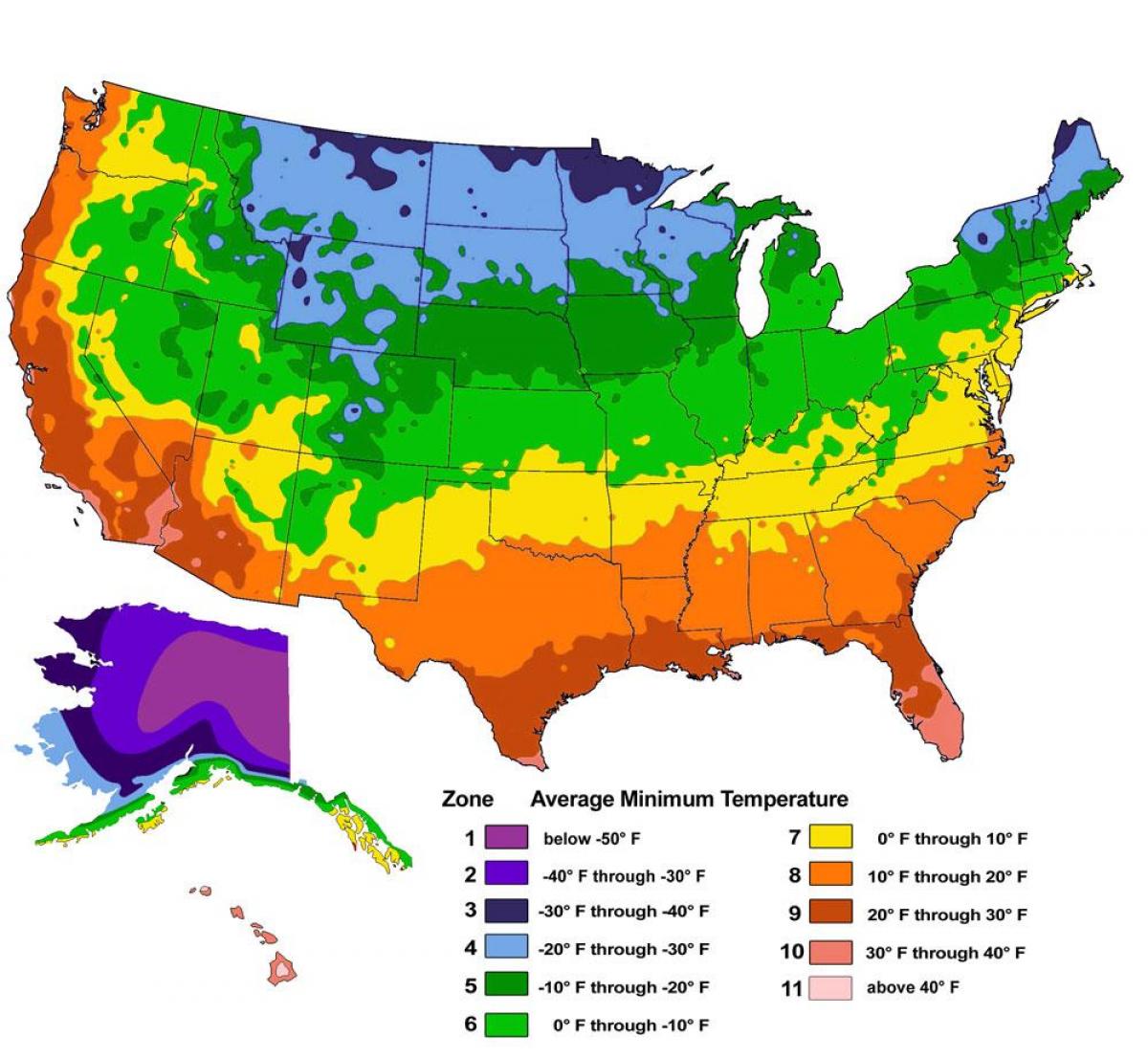 temperatur karte UNS Temperatur Karte   US Karte Temperatur (Nord Amerika   Amerika)