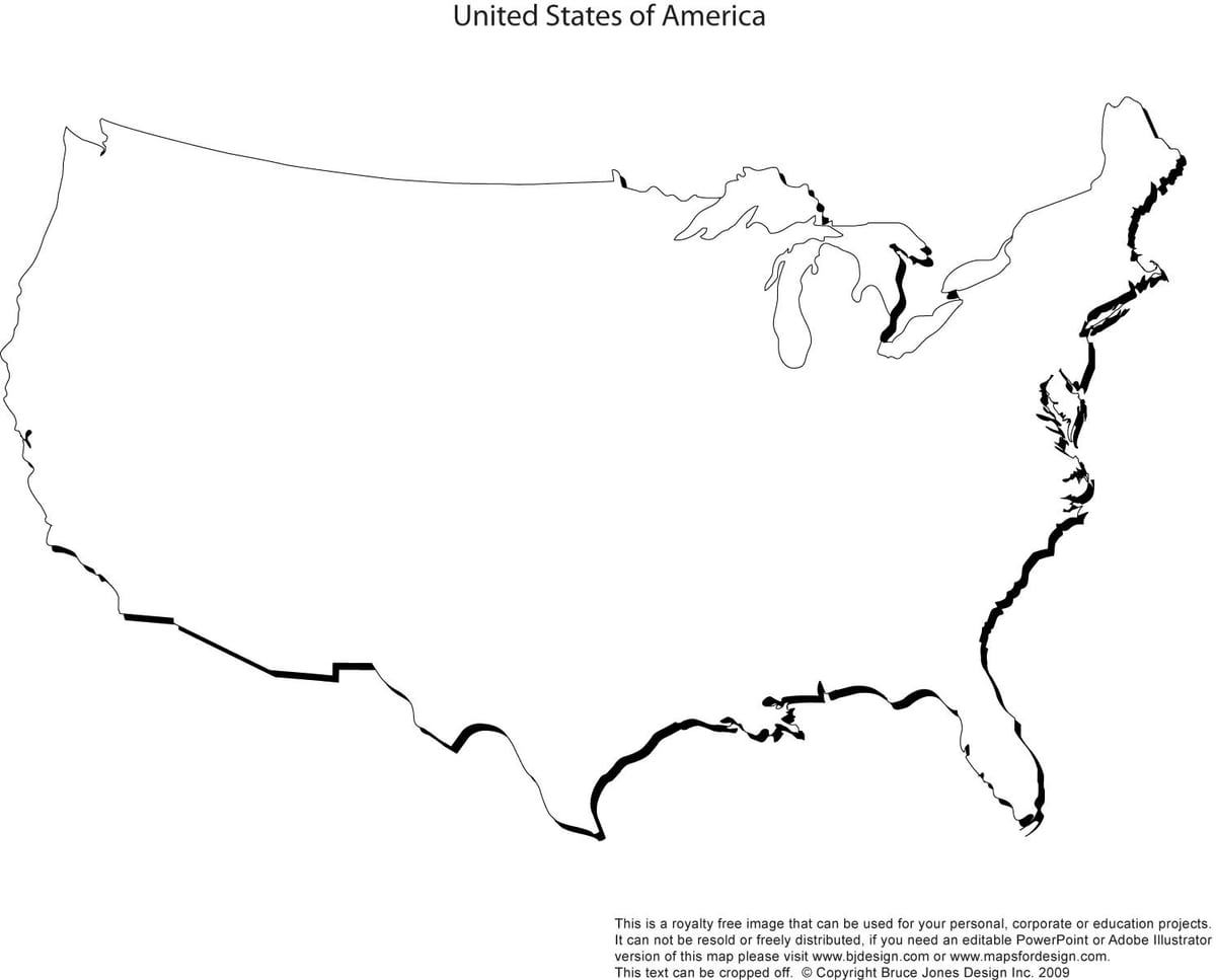 USA-übersichtskarte