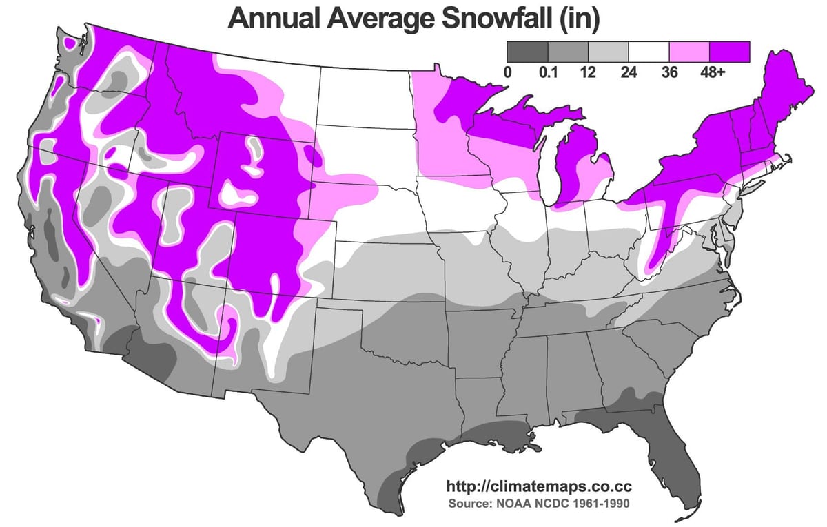 Schnee-map-USA