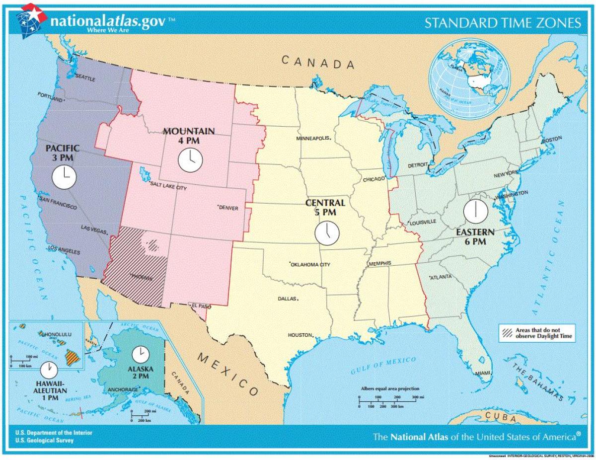 United States zone Karte