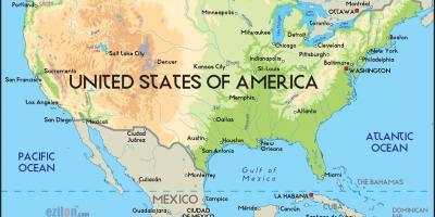 US-Amerika Karte