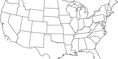 Große US-Karte