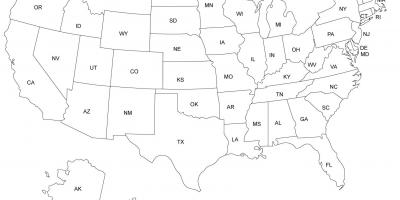 Die US-Staaten-map