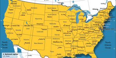 Karte in den USA