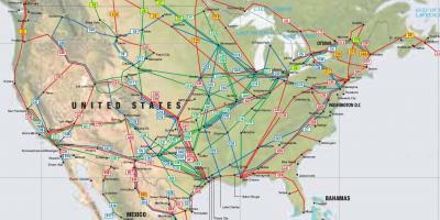 Karte der US-pipeline