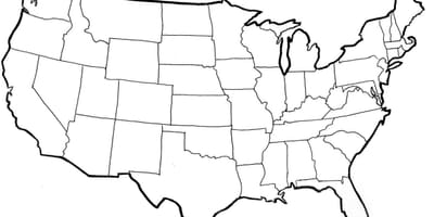USA Vektor-Karte