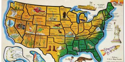 Reise-Karte von USA