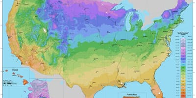 Usda pflanze Widerstandsfähigkeit Zonen-Karte