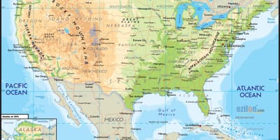 Karte der Vereinigten Staaten von Amerika